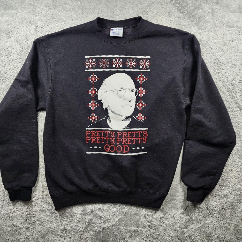 Larry David Sweatshirt Mens Large Black Curb Your Enthusiasm Barstool Sports TV
